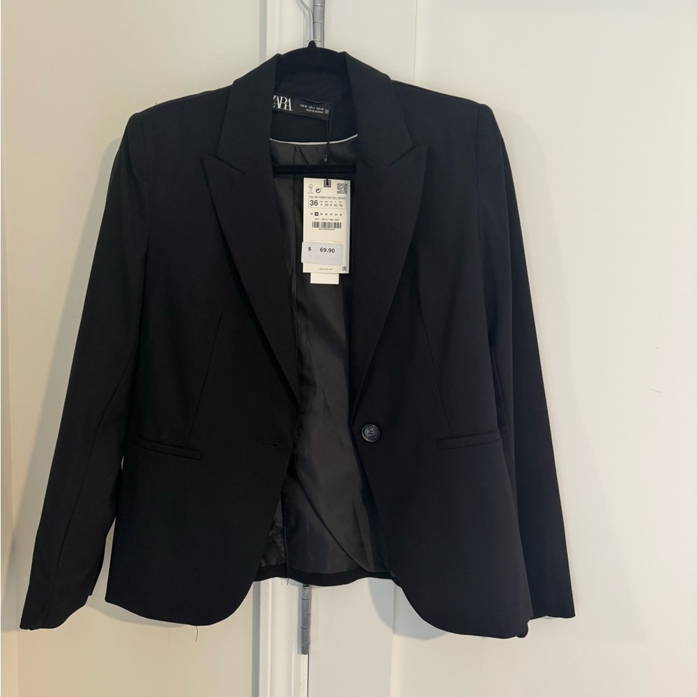 Zara Classic Black Blazer